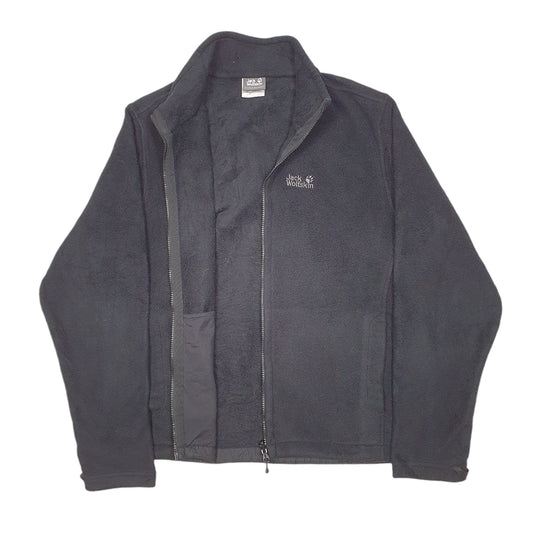 Mens Black Jack Wolfskin Nanuk 200 Full Zip Jumper