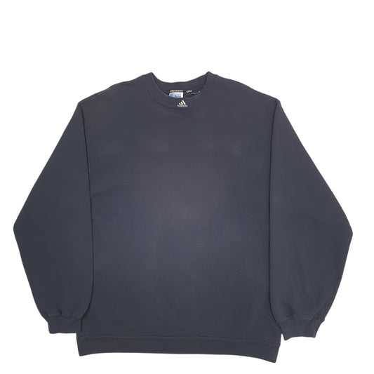 Mens Black Adidas Crewneck Jumper