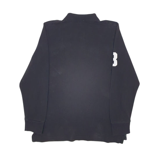 Mens Black Polo Ralph Lauren Long Sleeve Polo Shirt
