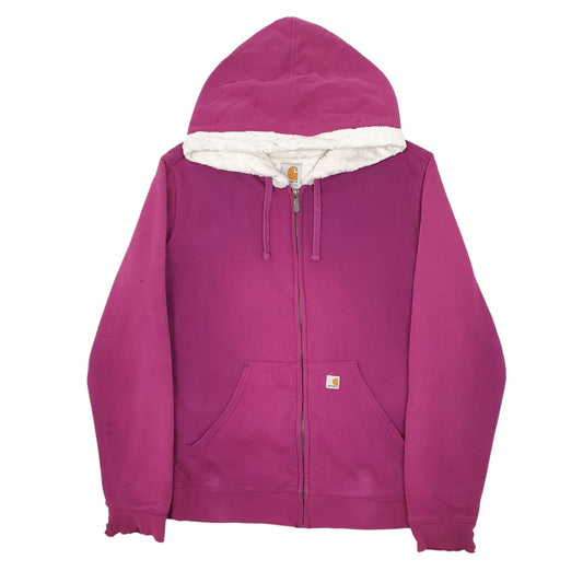 Womens Purple Carhartt Hoodie Full Zip Jumper