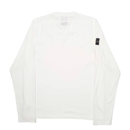 Mens White Adidas Active Long Sleeve T Shirt