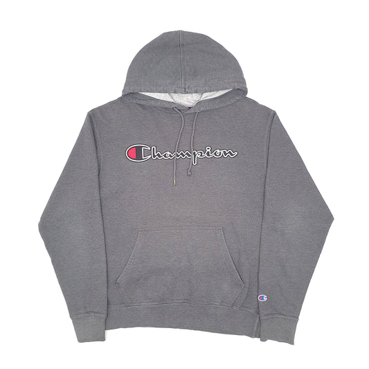 Mens Grey Champion Hoodie Jumper