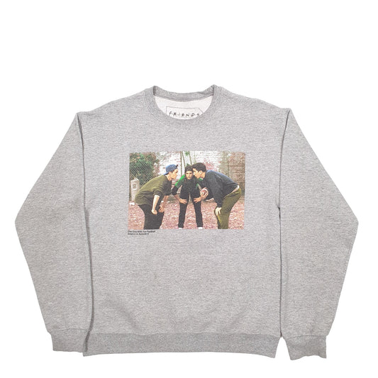 Mens Grey Friends Friends TV Comedy Crewneck Jumper