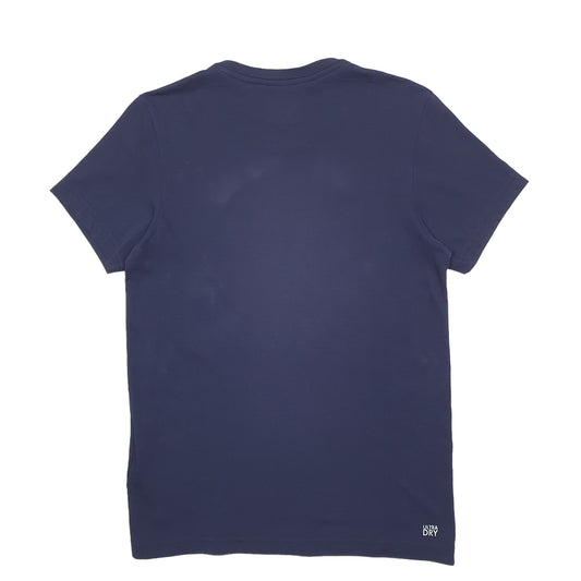 Mens Navy Lacoste Short Sleeve T Shirt