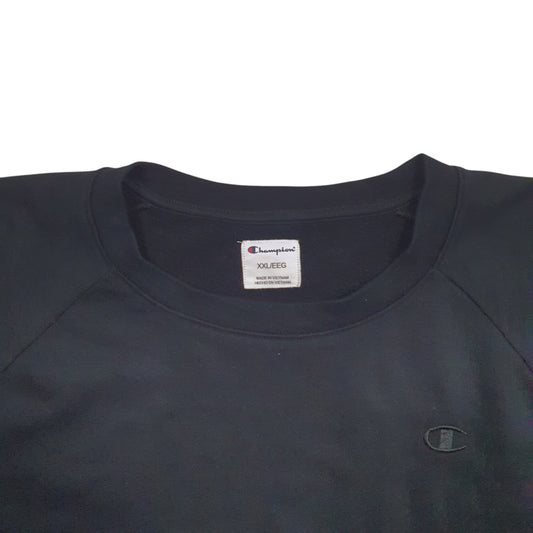 Womens Black Champion Crewneck Jumper
