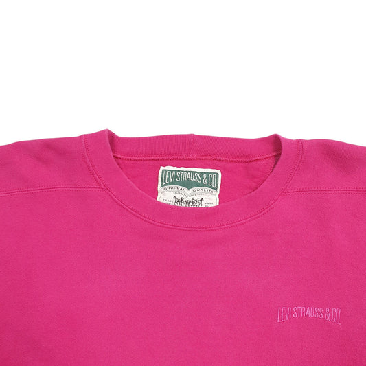 Mens Pink Levis Crewneck Jumper