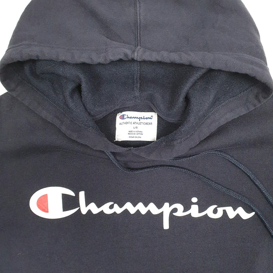 Mens Navy Champion Hoodie Jumper
