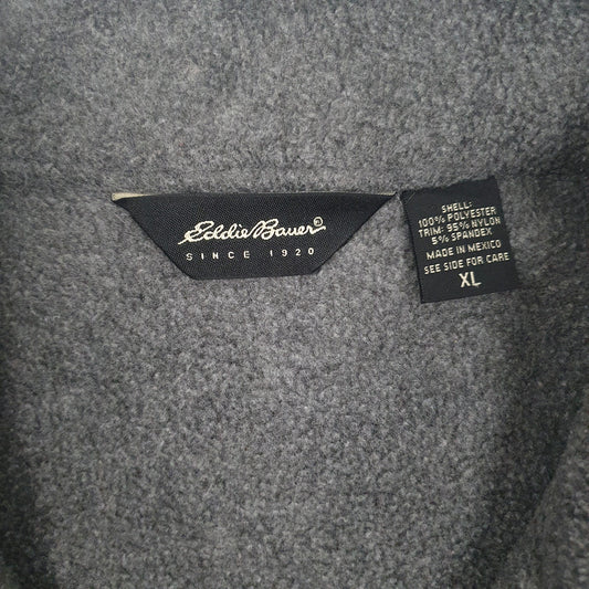 Mens Grey Eddie Bauer Full Zip Jumper