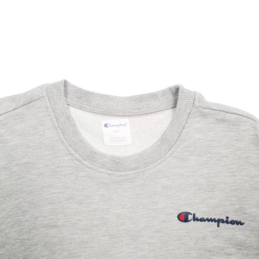Mens Grey Champion Crewneck Jumper