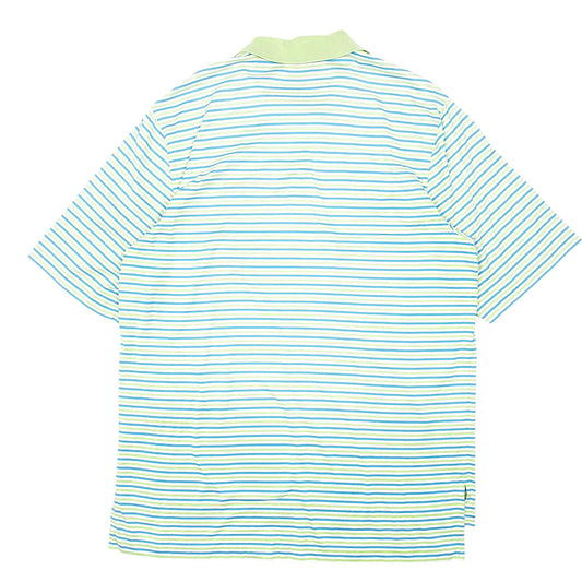 Mens Green Polo Ralph Lauren Golf Striped Cardinal Amateur Short Sleeve Polo Shirt