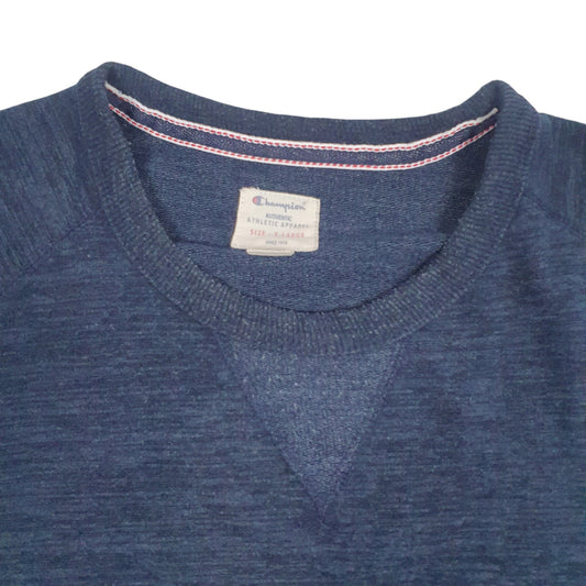 Mens Navy Champion Crewneck Jumper