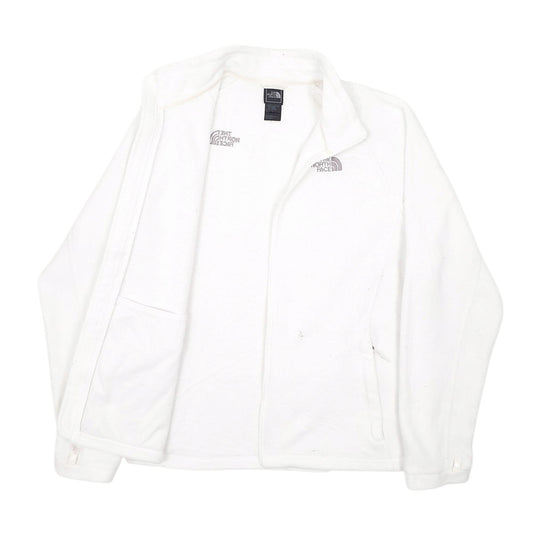 Womens White The North Face Full Zip Jumper