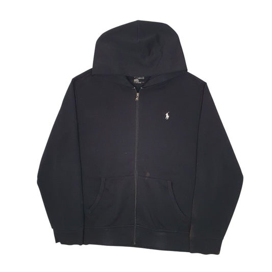 Mens Black Polo Ralph Lauren Hoodie Full Zip Jumper