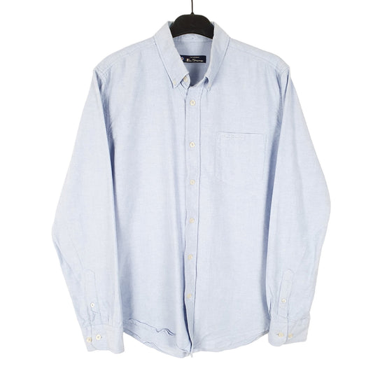 Mens Blue Ben Sherman Long Sleeve Shirt