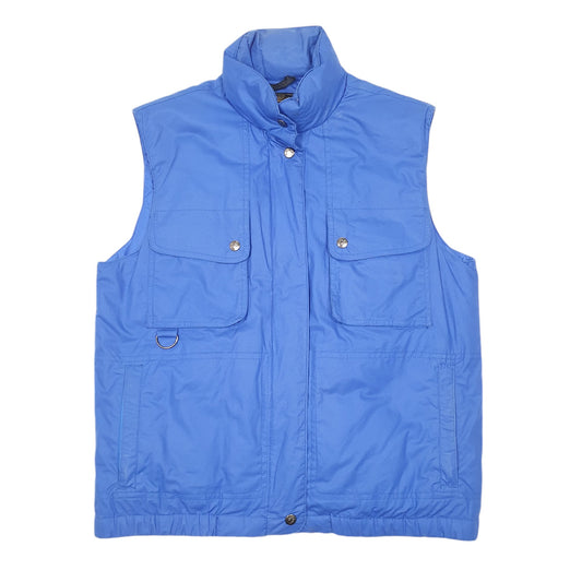 Mens Blue Eddie Bauer Goose Puffer Vest Coat