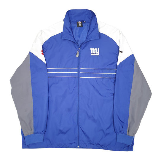 Mens Blue NFL Reebok New York Giants Football Coat