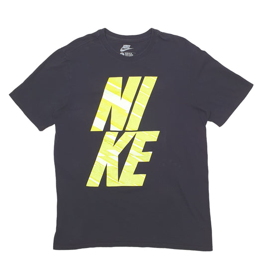Mens Black Nike Spellout Short Sleeve T Shirt