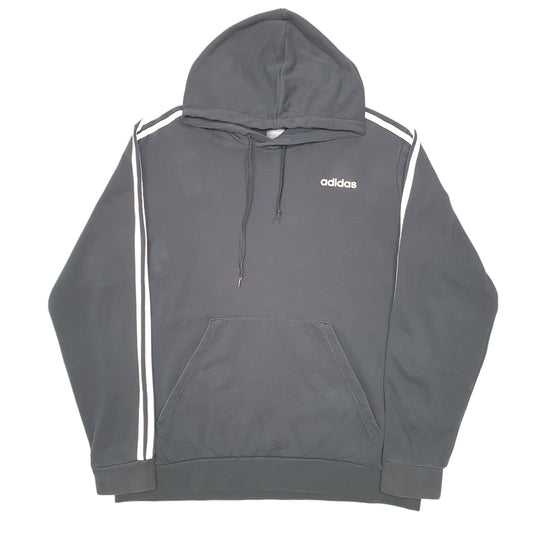 Mens Black Adidas Hoodie Jumper