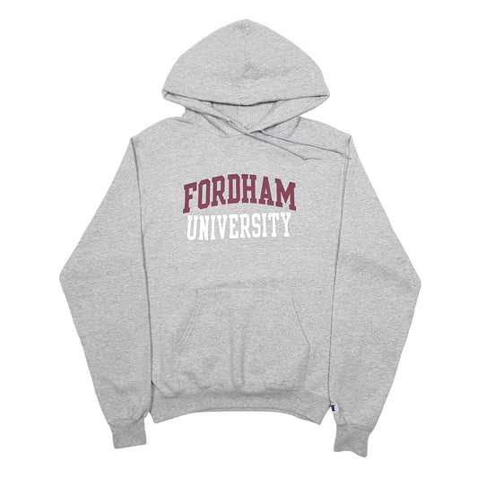 Mens Grey Champion Fordham University USA College Hoodie Jumper