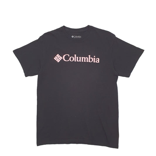 Mens Black Columbia Sportswear Spellout Short Sleeve T Shirt