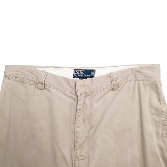 Mens Beige Polo Ralph Lauren Phillip Pant Vintage 2000's Chino Trousers