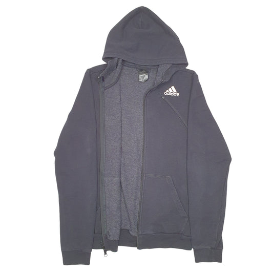 Womens Black Adidas Hoodie Womens Basketball Full Zip Jumper