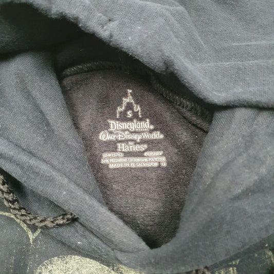 Womens Black Disney Disneyland Hanes Mickey Mouse Hoodie Jumper