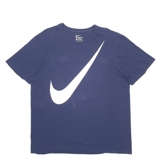 Mens Navy Nike Short Sleeve T Shirt