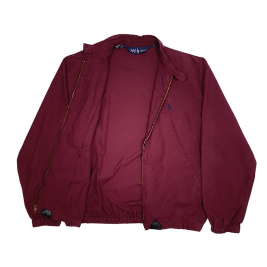 Mens Burgundy Ralph Lauren Vintage 90s Coat
