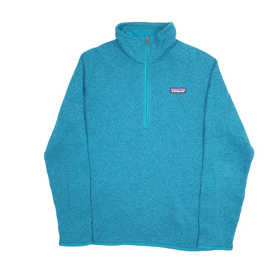 Womens Blue Patagonia Better Sweater Quarter Zip Jumper