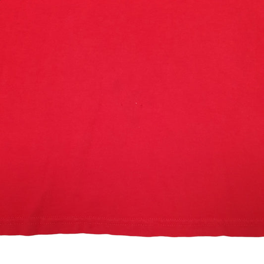 Mens Red Adidas Spellout Short Sleeve T Shirt