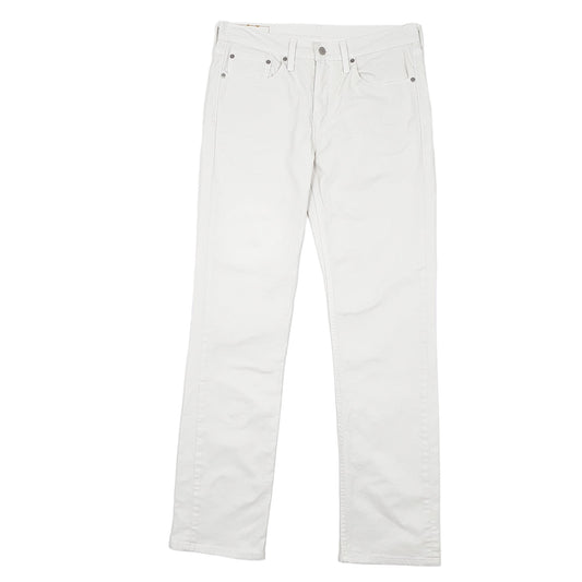 Mens White Levis 514 JeansW32 L34