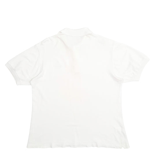 Mens White Lacoste Short Sleeve Polo Shirt