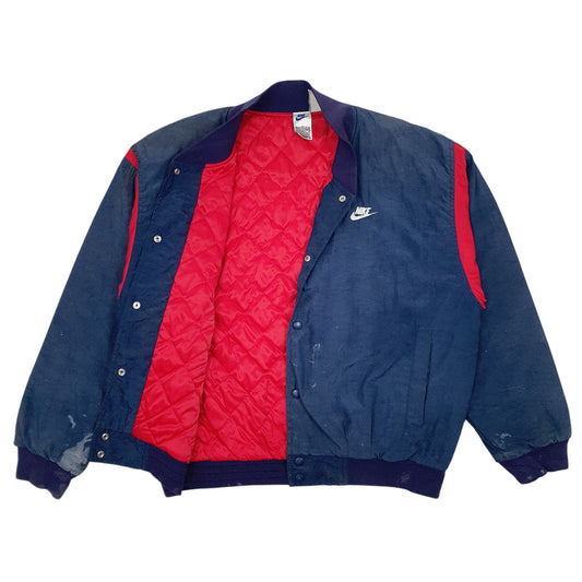 Mens Navy Nike Spellout Coat