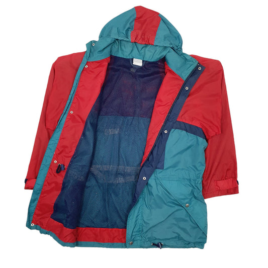 Mens Red Hello Hansen Vintage 90s Colour Block Sailing Yoachting Coat