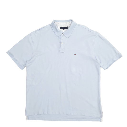 Mens Blue Tommy Hilfiger Short Sleeve Polo Shirt
