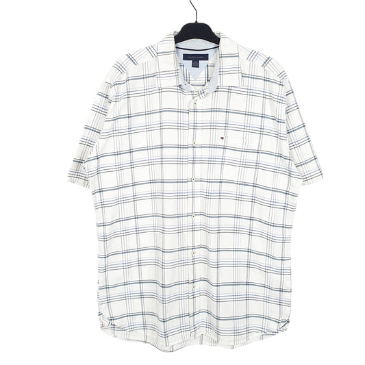 Mens White Tommy Hilfiger Short Sleeve Shirt