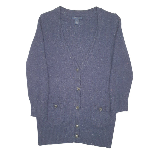 Womens Navy Tommy Hilfiger Knit Cardigan Jumper