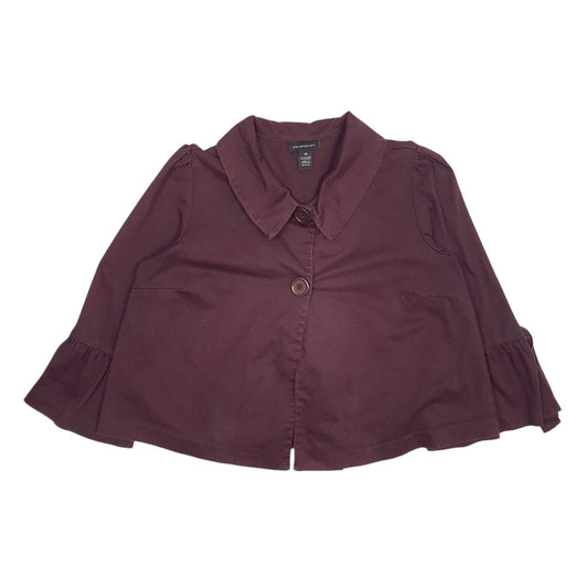 Womens Burgundy Courtenay Full Zip Coat