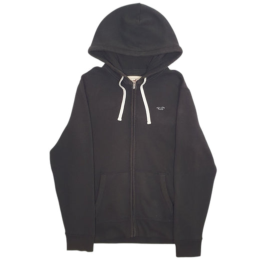 Mens Black Hollister Full Zip Jumper