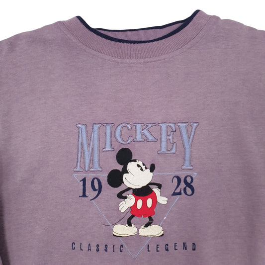 Mens Purple Disney Crewneck Jumper
