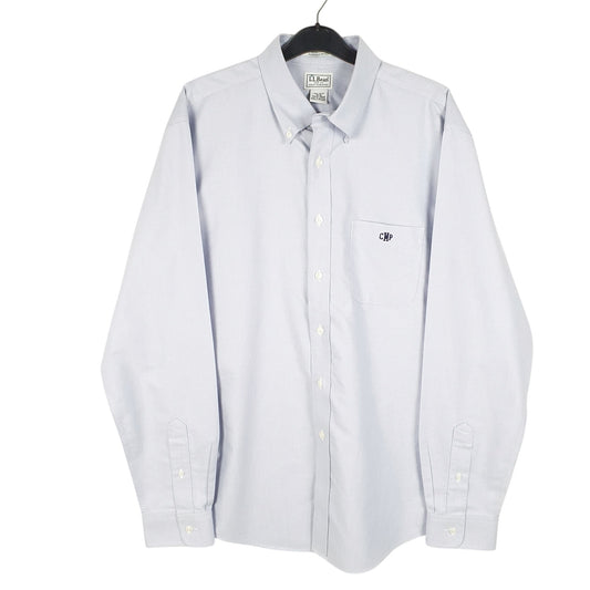 Mens Blue L.L.Bean Oxford CMP Long Sleeve Shirt