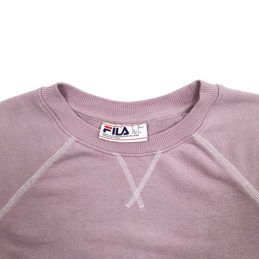 Womens Pink Fila Crewneck Jumper