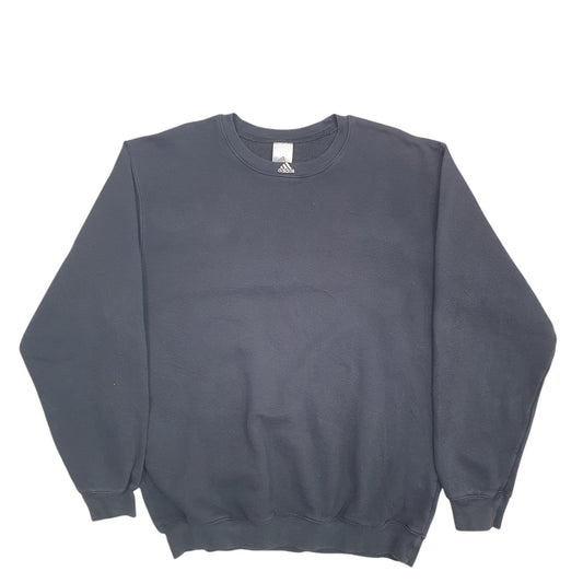 Mens Black Adidas Crewneck Jumper