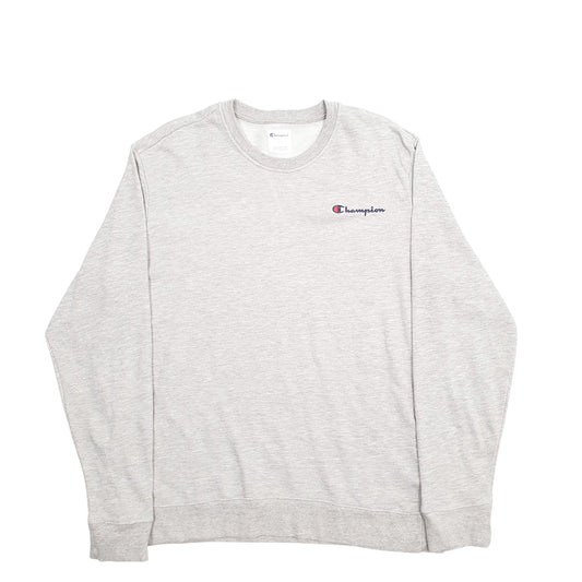 Mens Grey Champion Crewneck Jumper