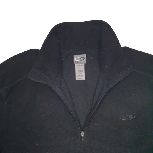 Mens Black Champion Quarter Zip Jumper