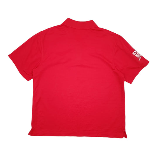 Mens Red Adidas Climalite Short Sleeve T Shirt