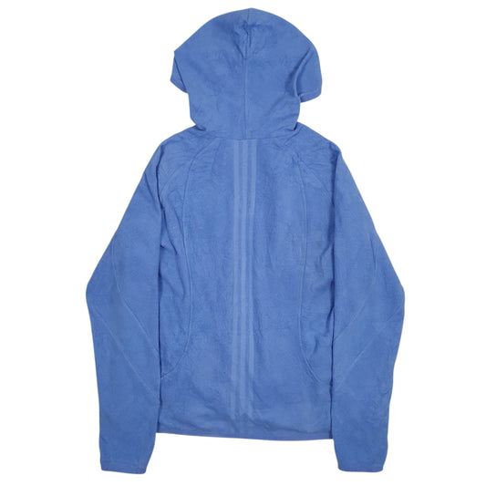 Womens Blue Adidas Full Zip Jumper