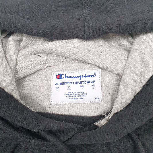 Mens Black Champion Hoodie Jumper