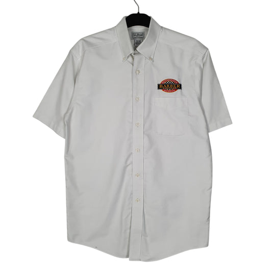 Mens White L.L.Bean Short Sleeve Shirt